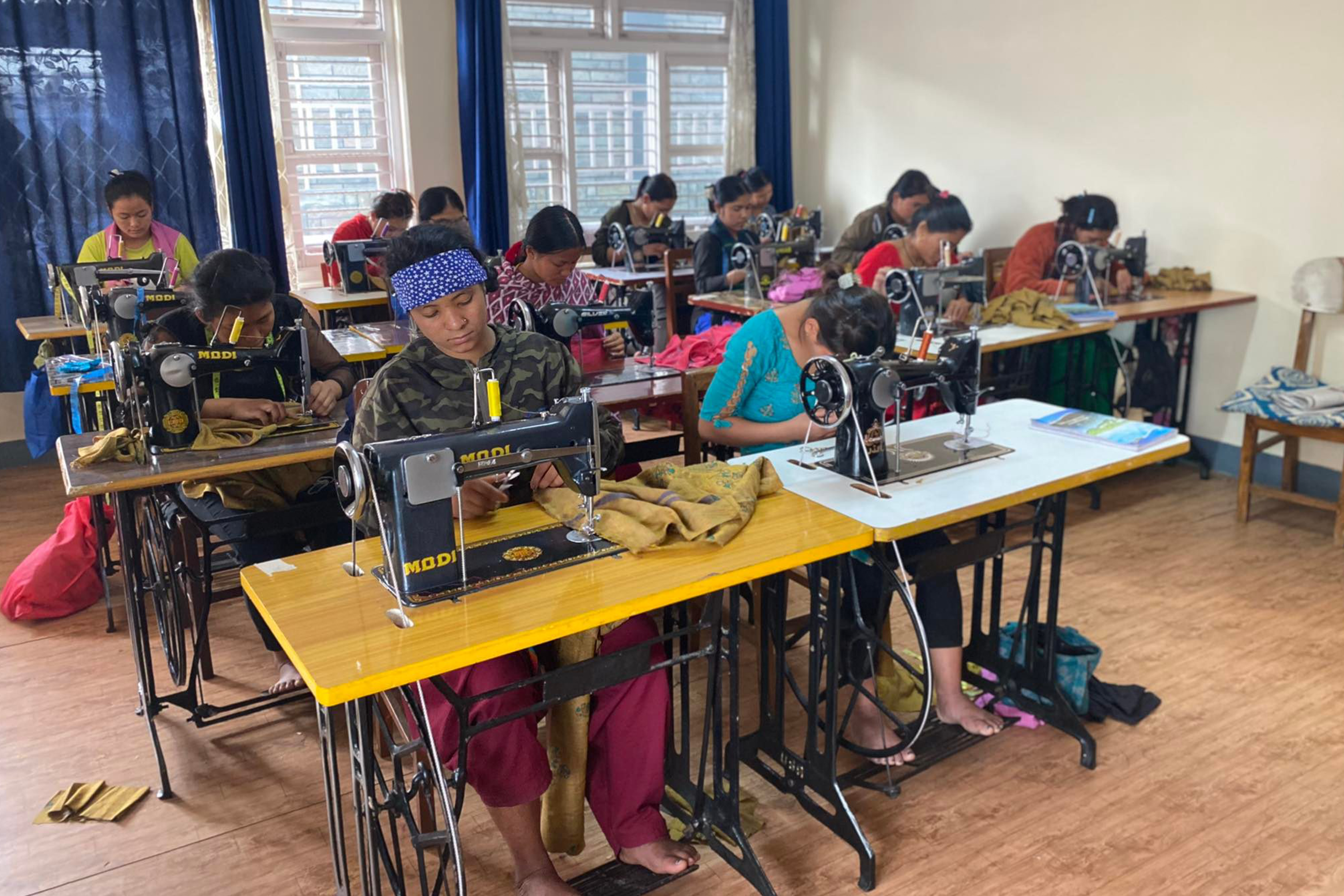 Sewing Class in Action